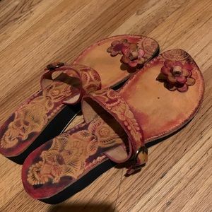 Festival Boho Leather Sandals